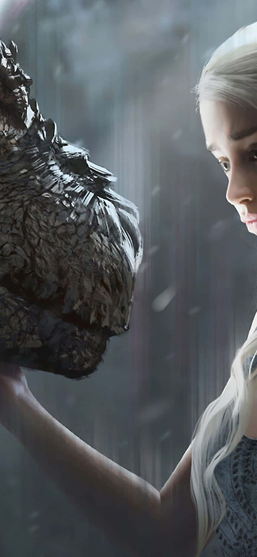 Game Of Thrones, iPhone, dark dragon head, HD Phone Wallpaper