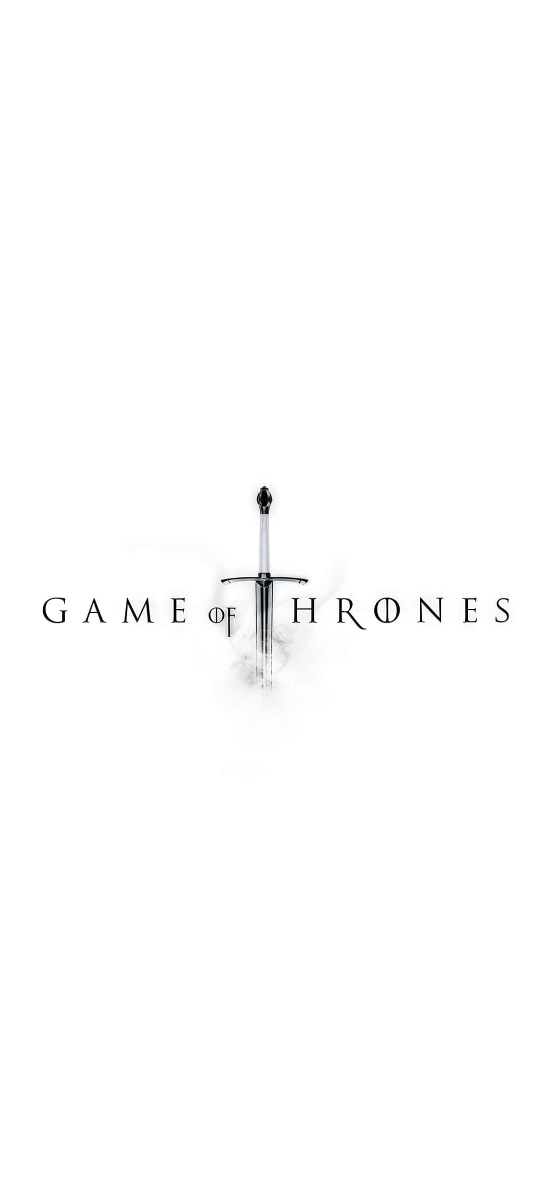 Game Of Thrones, iPhone, black and white logo, Full HD Phone Wallpaper