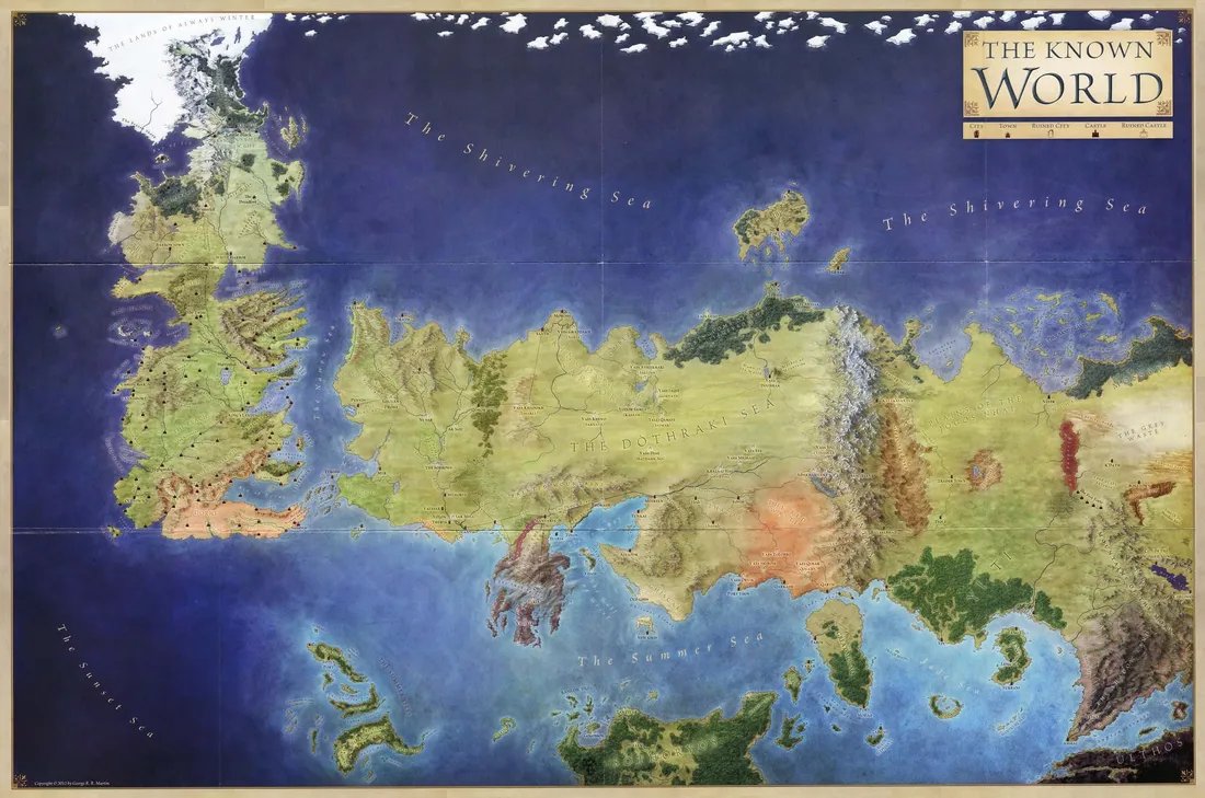 Game Of Thrones Map