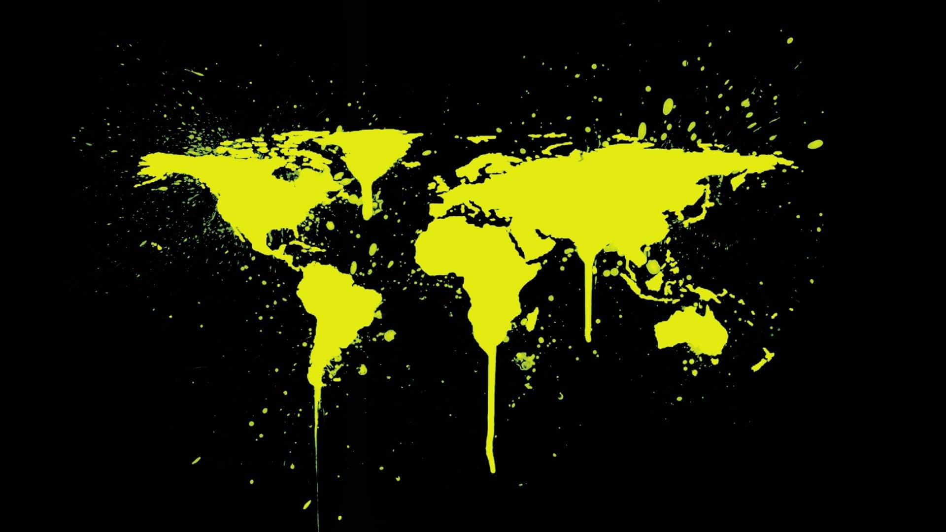 Game Of Thrones Map, neon yellow, splatter, Full HD Desktop Wallpaper