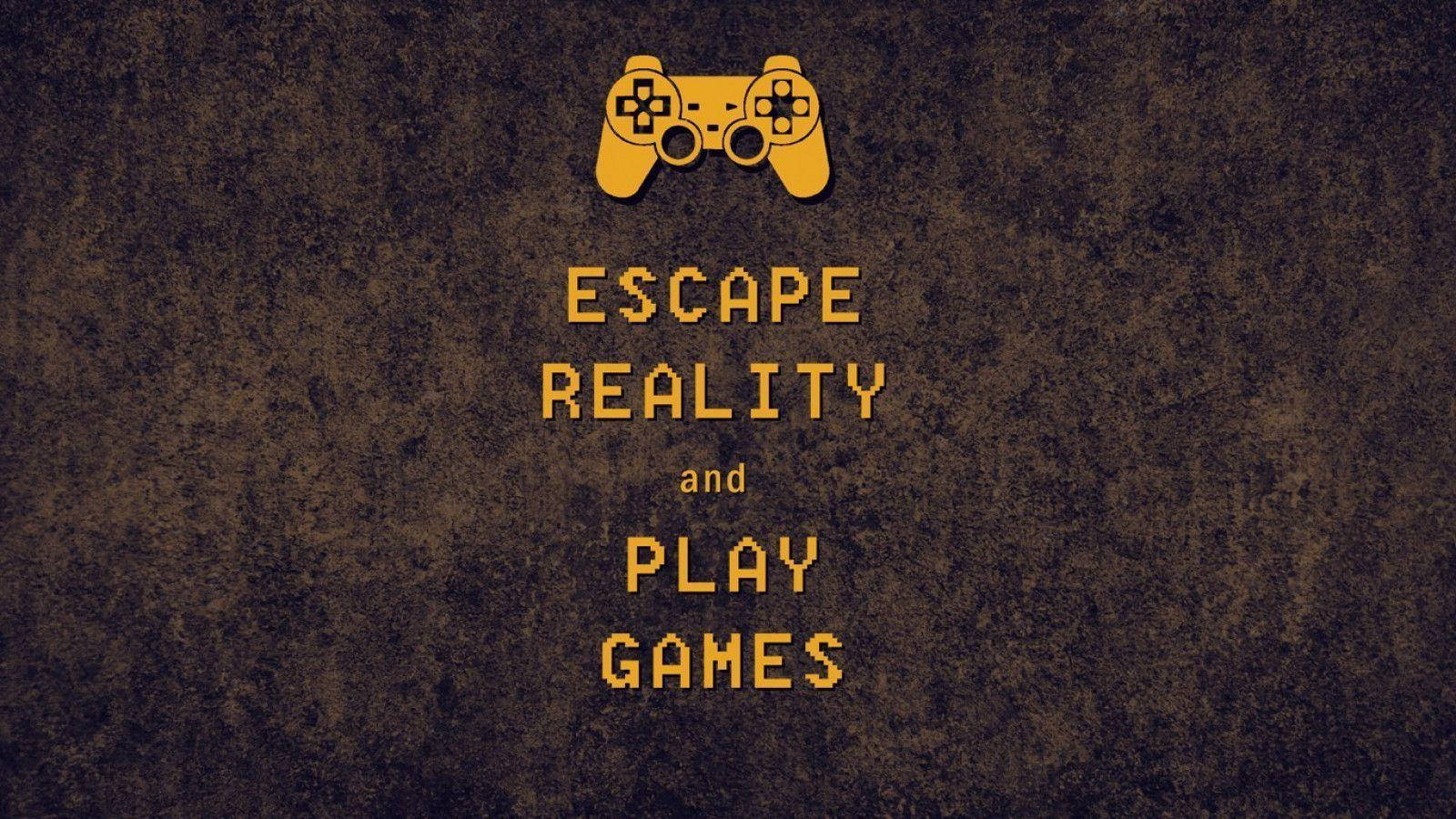 grunge style gaming controller, pixelated yellow game controller, textured dark brown background, HD Desktop Wallpaper