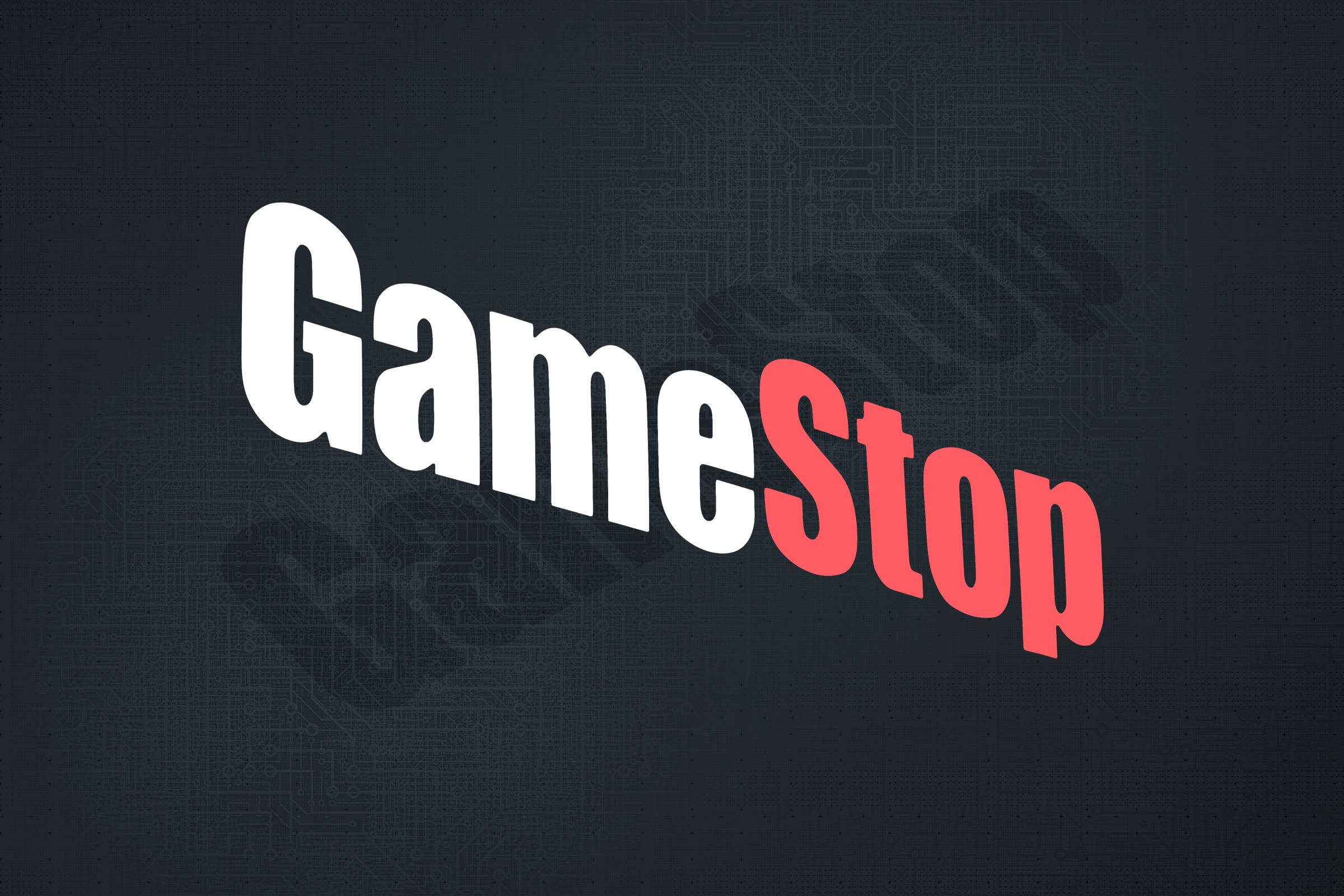 GameStop, white, red, Full HD Desktop Wallpaper