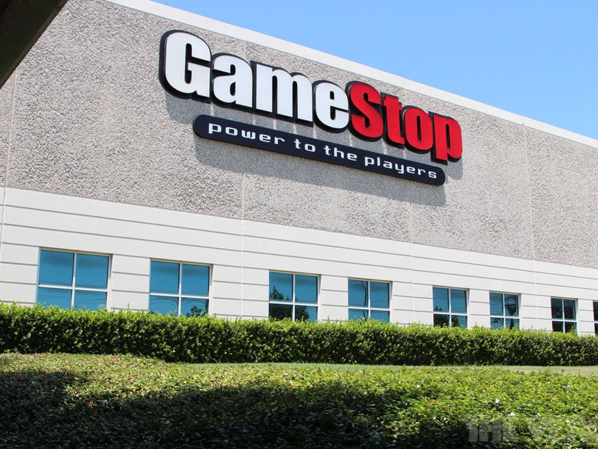 GameStop, refurbishment center, red and white signage, Full HD Desktop Wallpaper