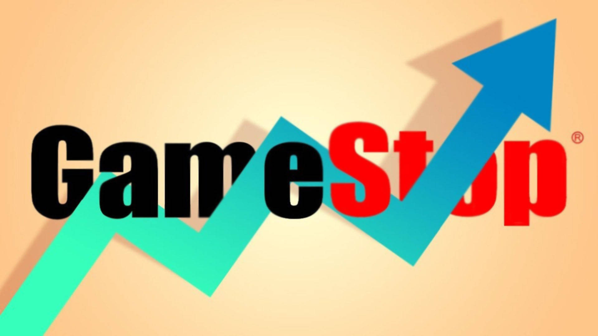 GameStop, logo, arrow graph, Full HD Desktop Wallpaper