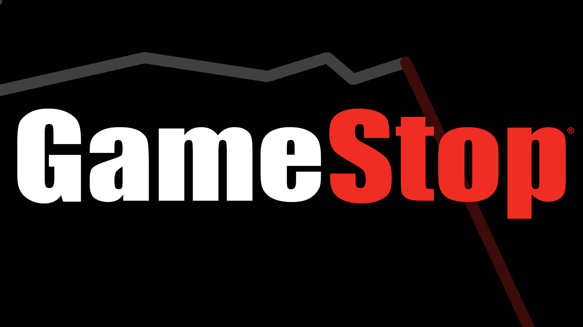 GameStop, white and red text, black background, Full HD Desktop Wallpaper