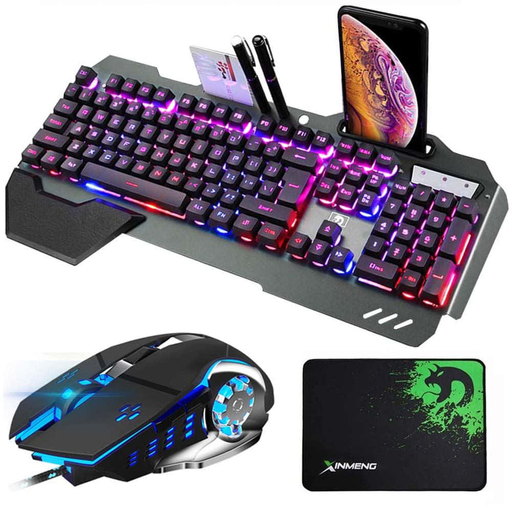 Gaming keyboard, mouse, mousepad, SD Desktop Wallpaper