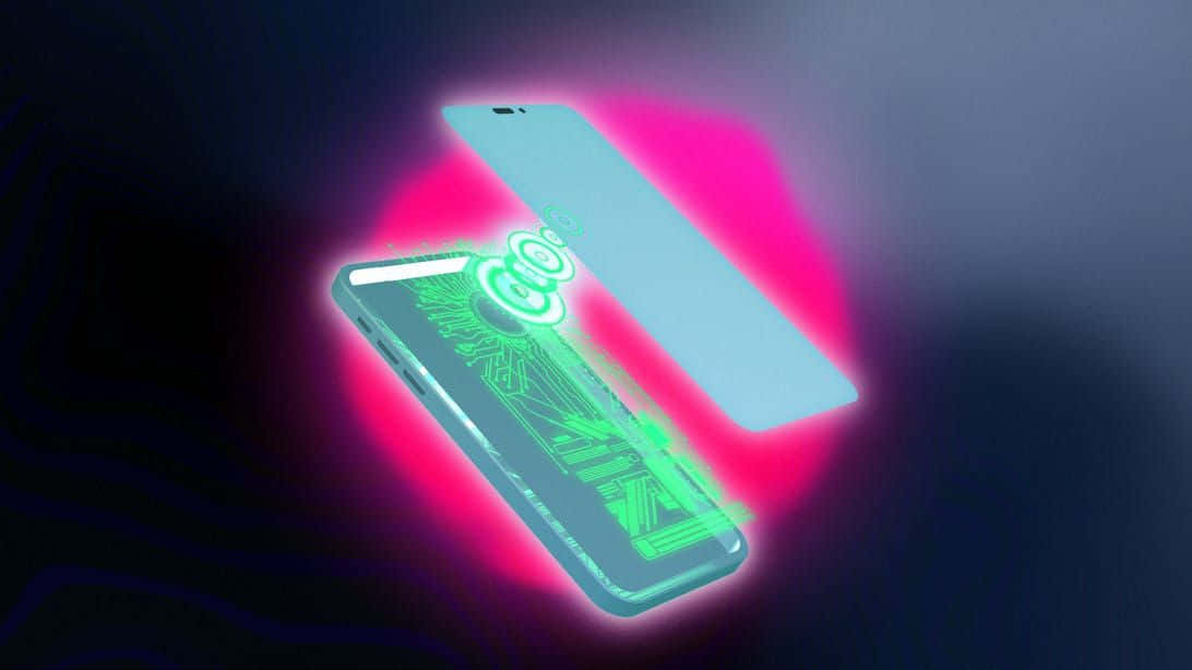 Gaming AI, neon pink, neon green, SD Desktop Wallpaper