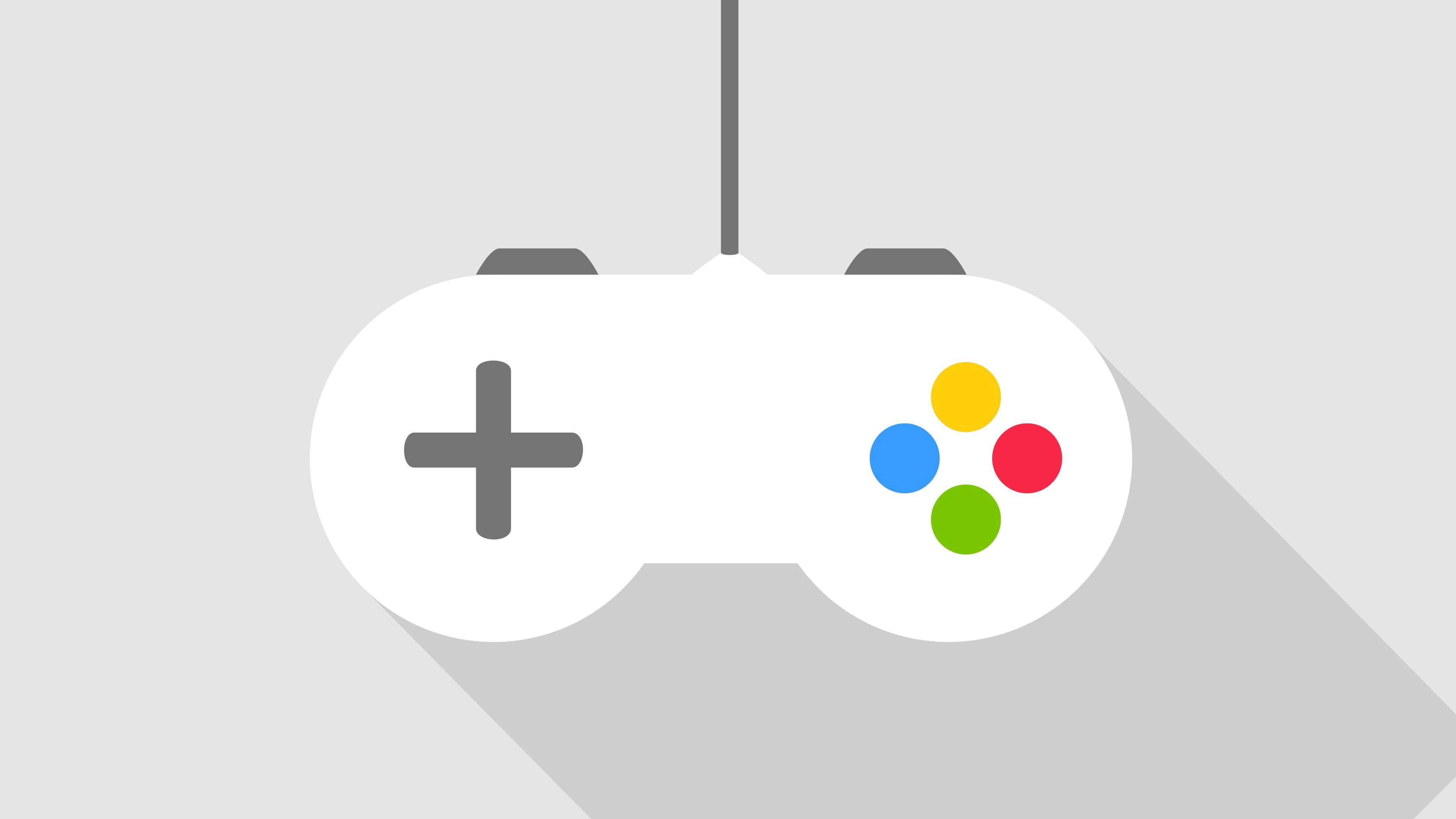 4K Gaming Consoles, 3840 x 2160, white game controller, 4K Desktop Wallpaper