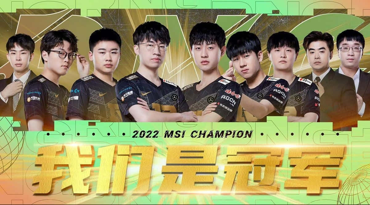 esports, 2022 MSI championship, black jerseys, SD Desktop Wallpaper
