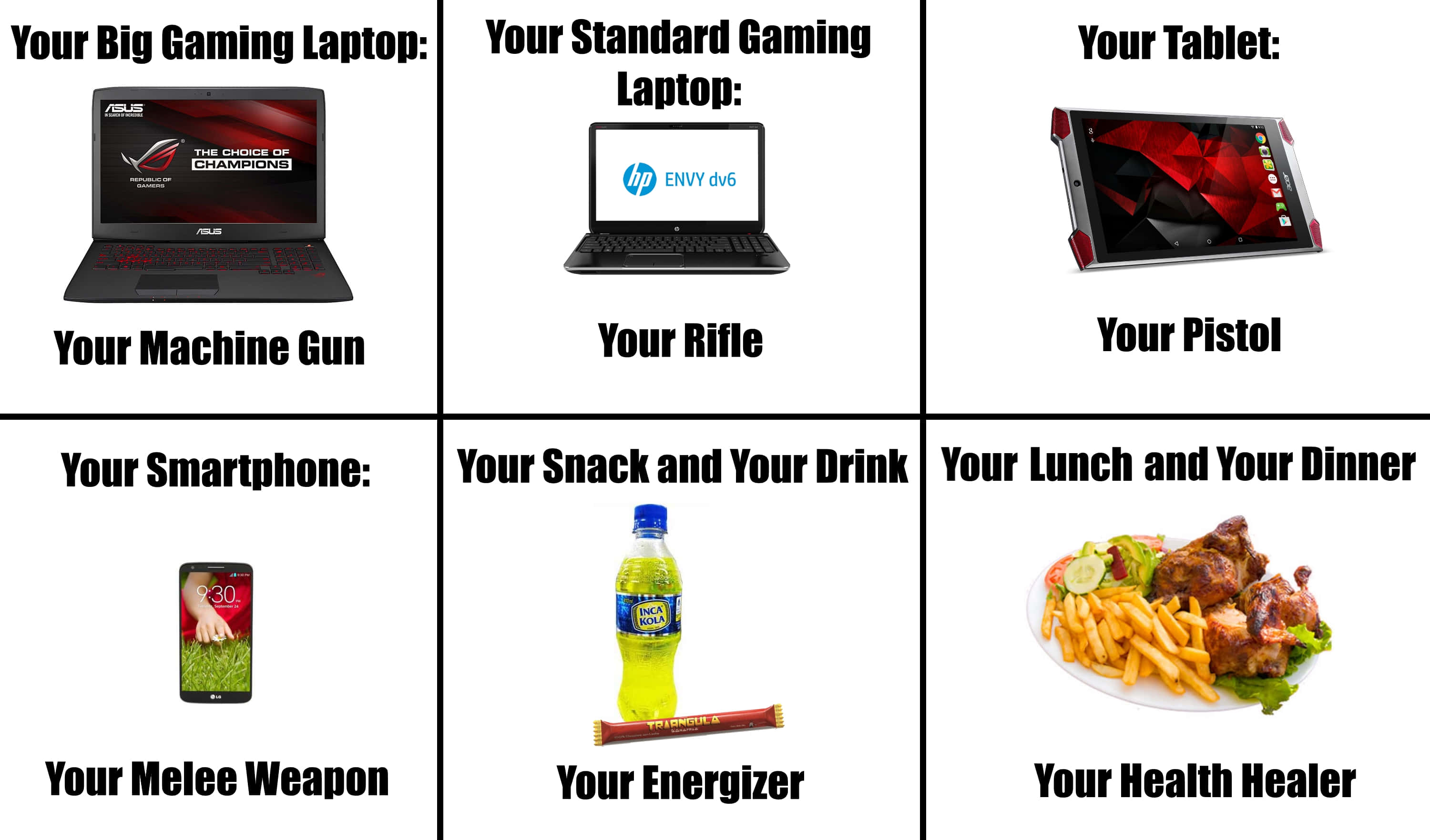 Gaming Memes, Game Over!, bold text labels, 2K Desktop Wallpaper