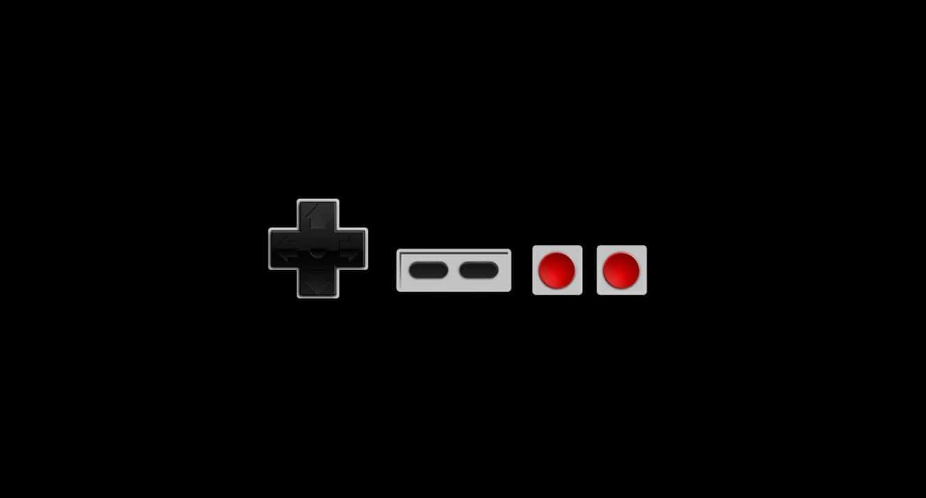 retro gaming, handheld joysticks, black background, HD Desktop Wallpaper