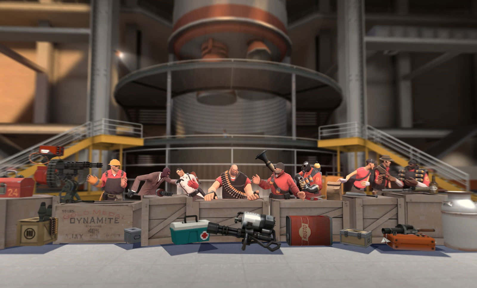 Gaming Mods, cartoonish soldiers, red uniforms, HD Desktop Wallpaper