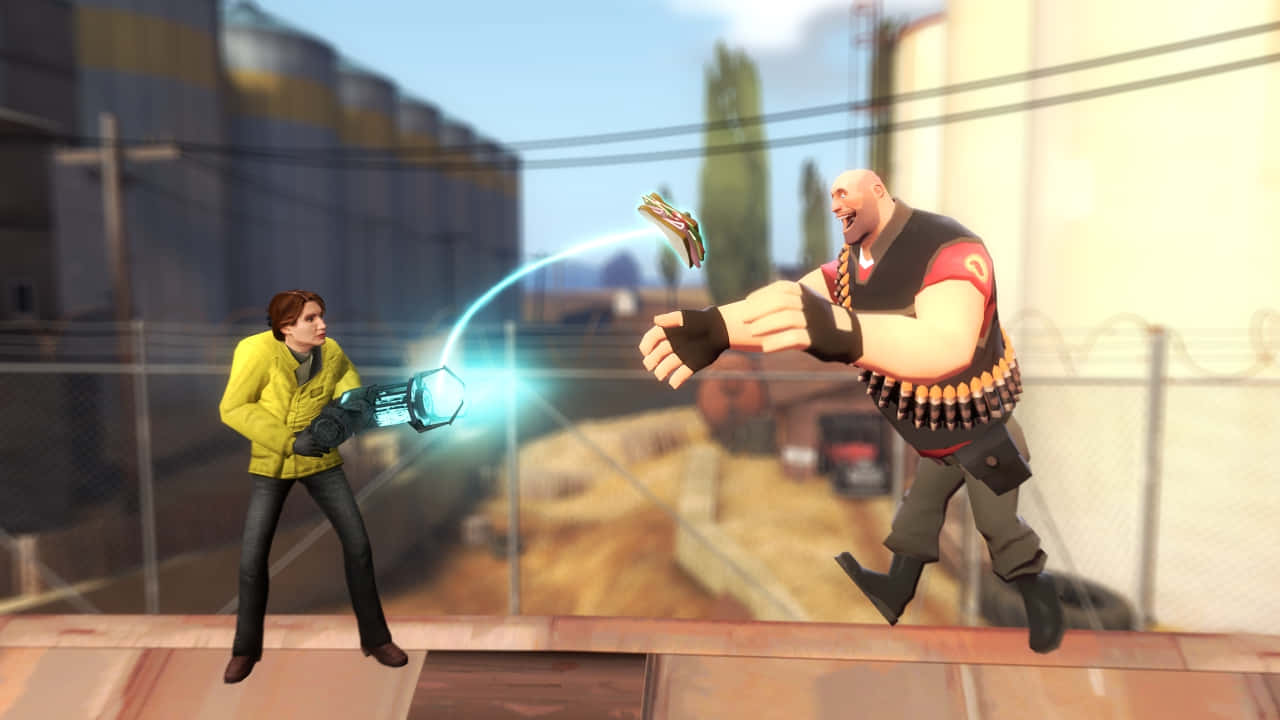 Gaming Mods, animated characters, gritty urban alley, HD Desktop Wallpaper