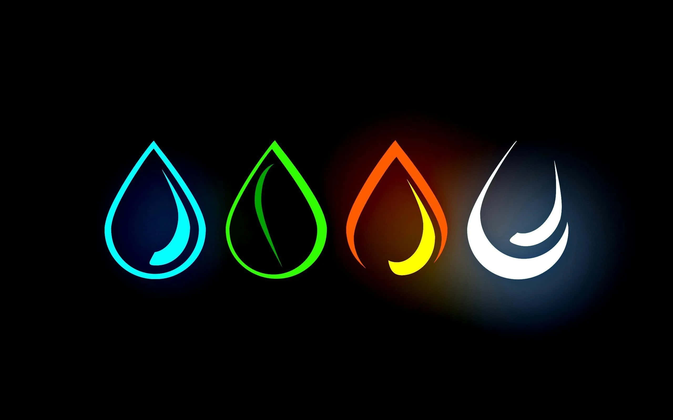 OLED monitor, water, fire, 2K Desktop Wallpaper