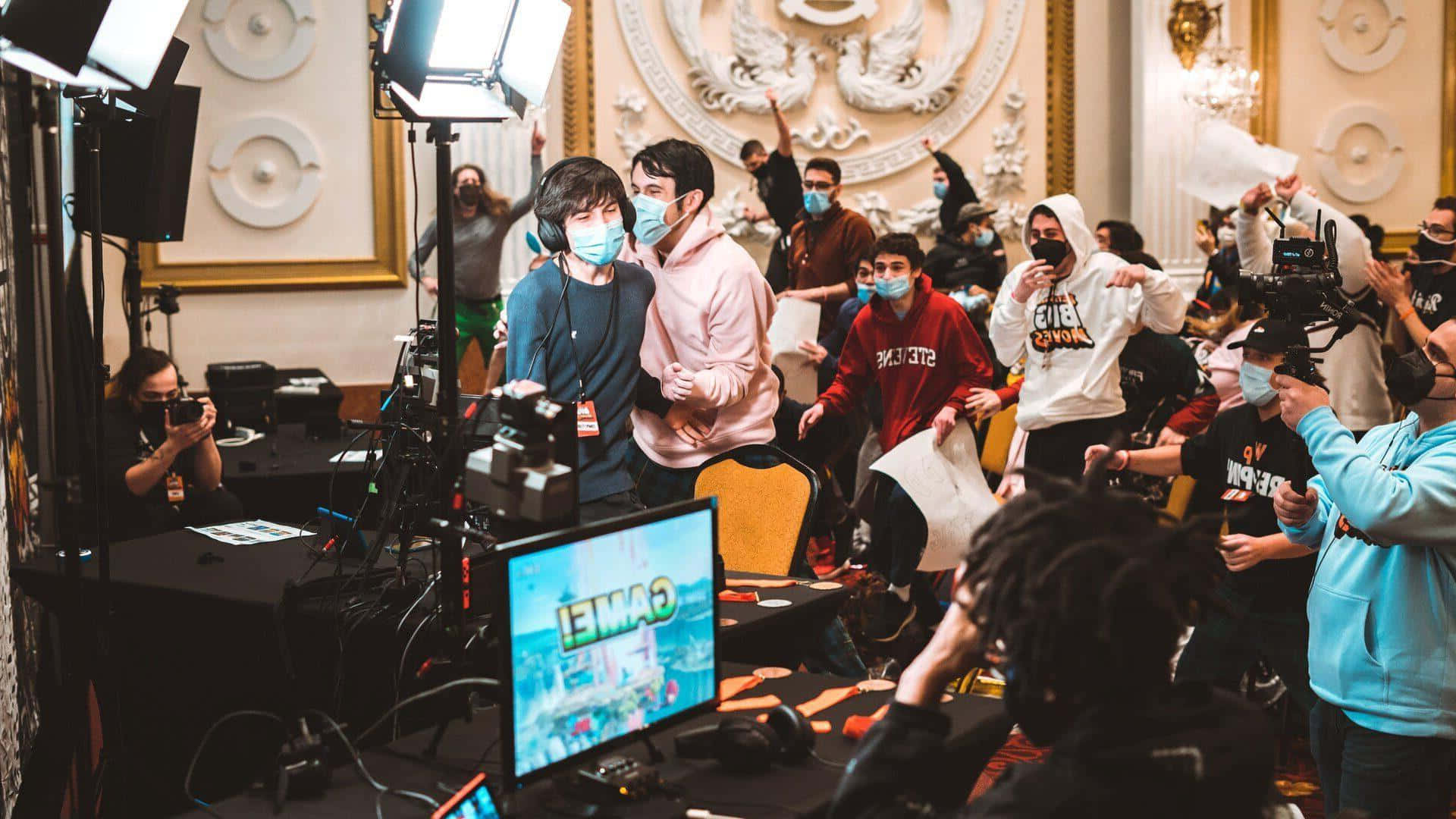 Gaming Tournaments, esports tournament, lavishly decorated hall, Full HD Desktop Wallpaper