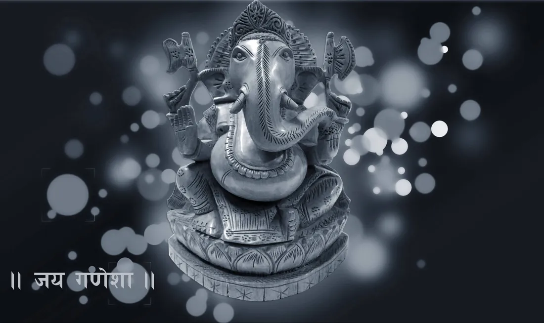 Ganesh Black And White