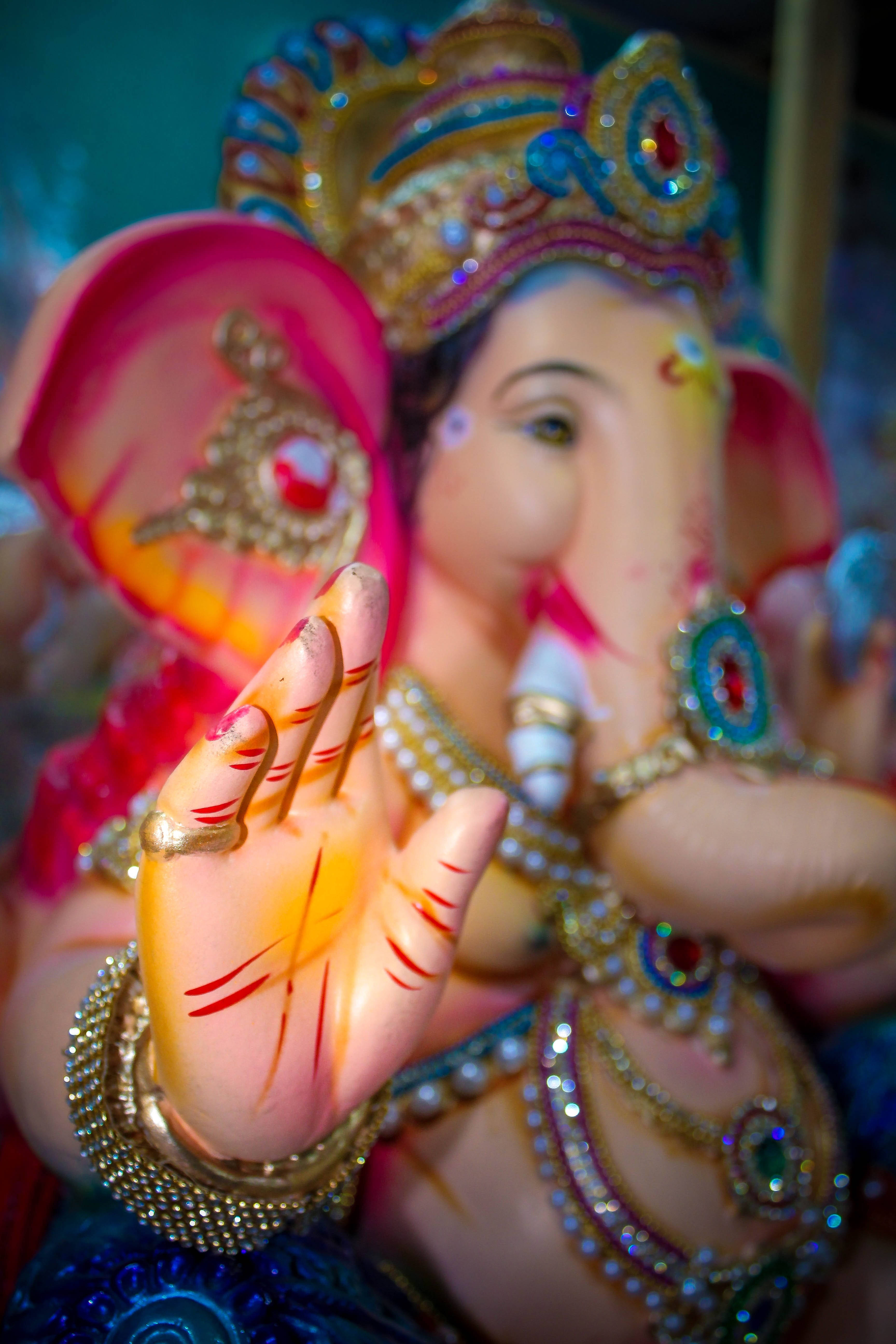 Ganesh, Full HD, palm, 5K Phone Wallpaper