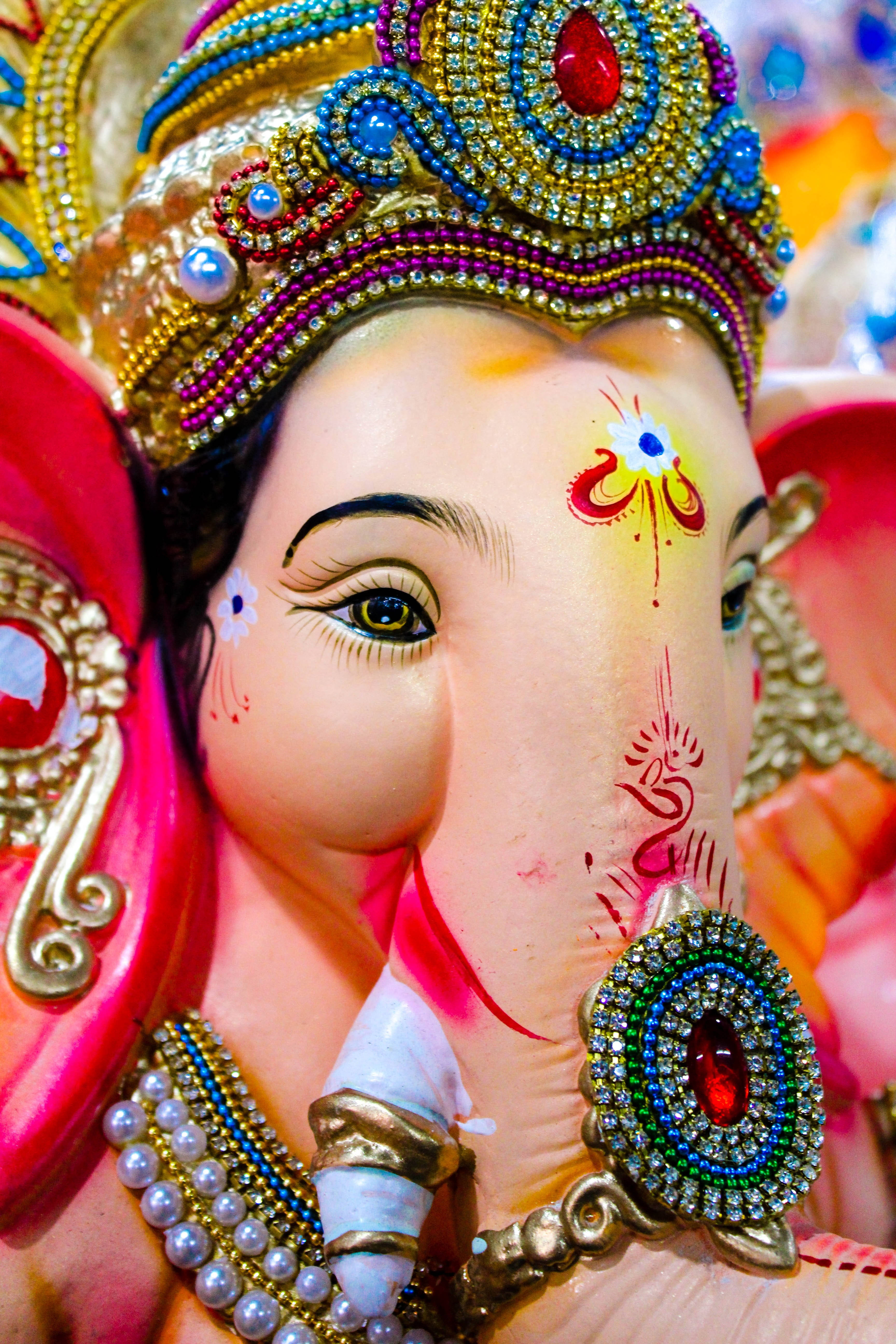 Ganesh, Full HD, close up, 5K Phone Wallpaper
