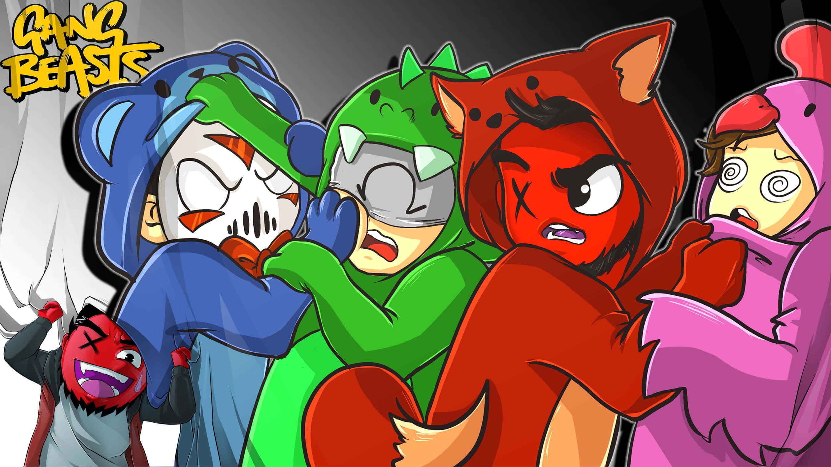 Gang, 2700 x 1518, cartoon characters, 2K Desktop Wallpaper