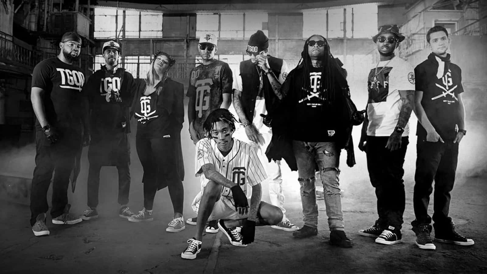 Gang, black and white, hip-hop artists, HD Desktop Wallpaper