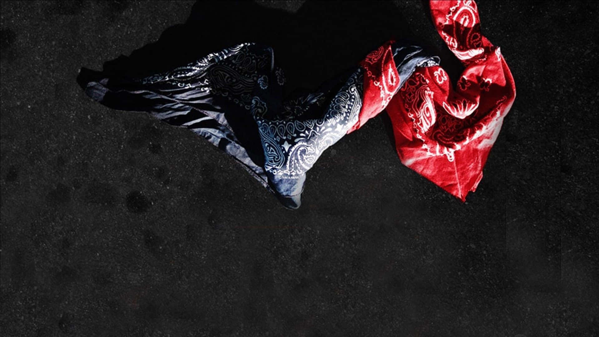 Gang, red and blue, paisley patterns, Full HD Desktop Wallpaper