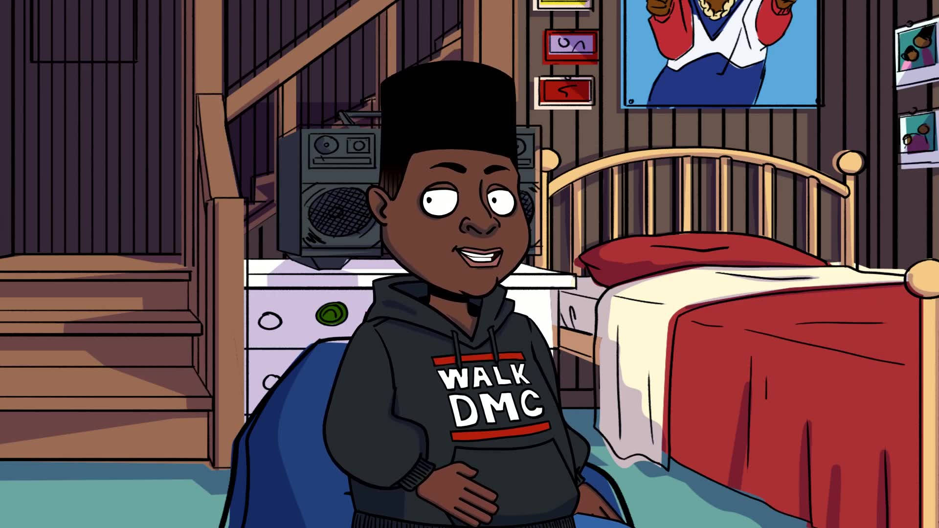 Gangsta Cartoon, cartoon boy, hoodie, Full HD Desktop Wallpaper