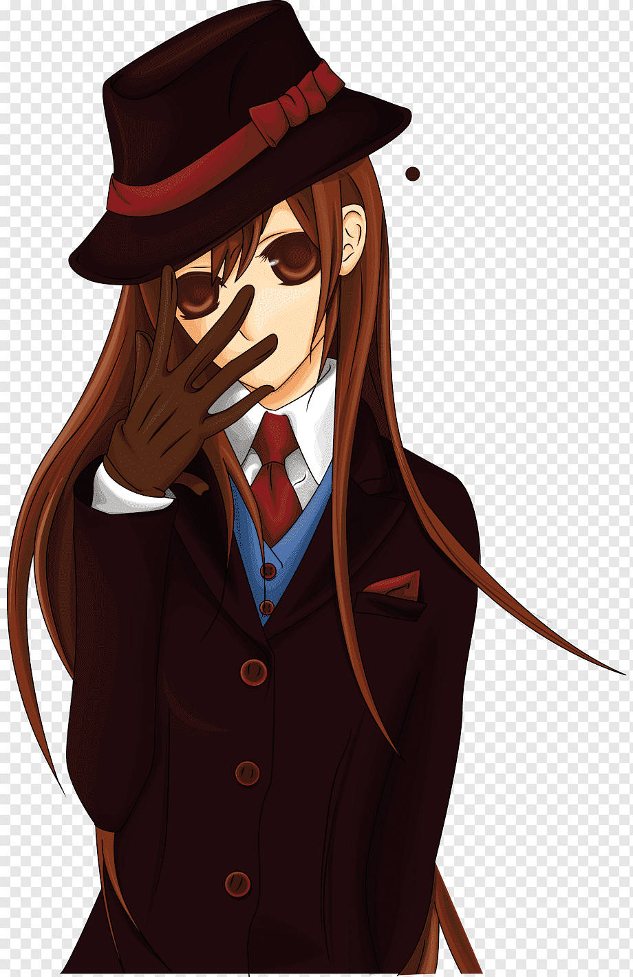 Gangsta Cartoon, anime girl, dark suit, HD Phone Wallpaper