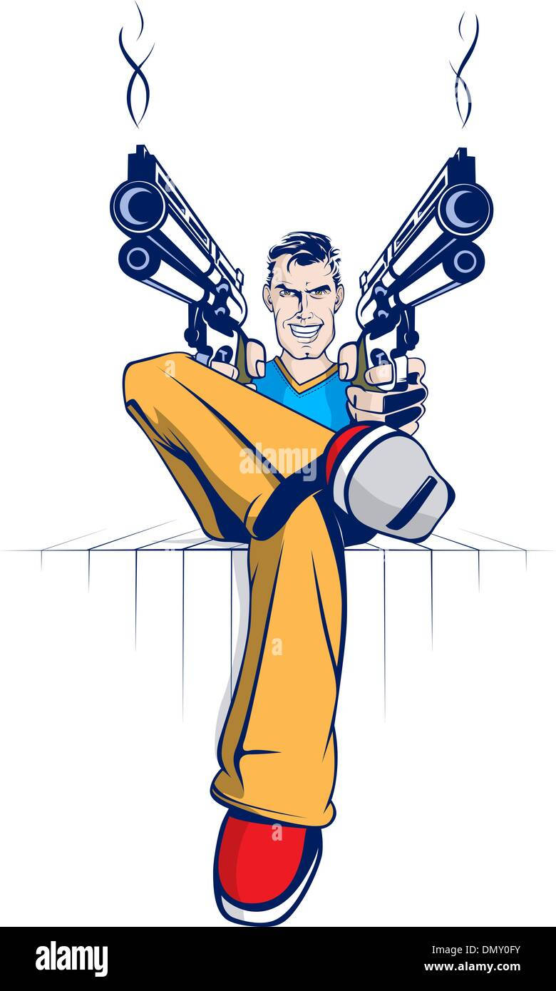 Gangsta Cartoon, yellow pants, red shoes, HD Phone Wallpaper