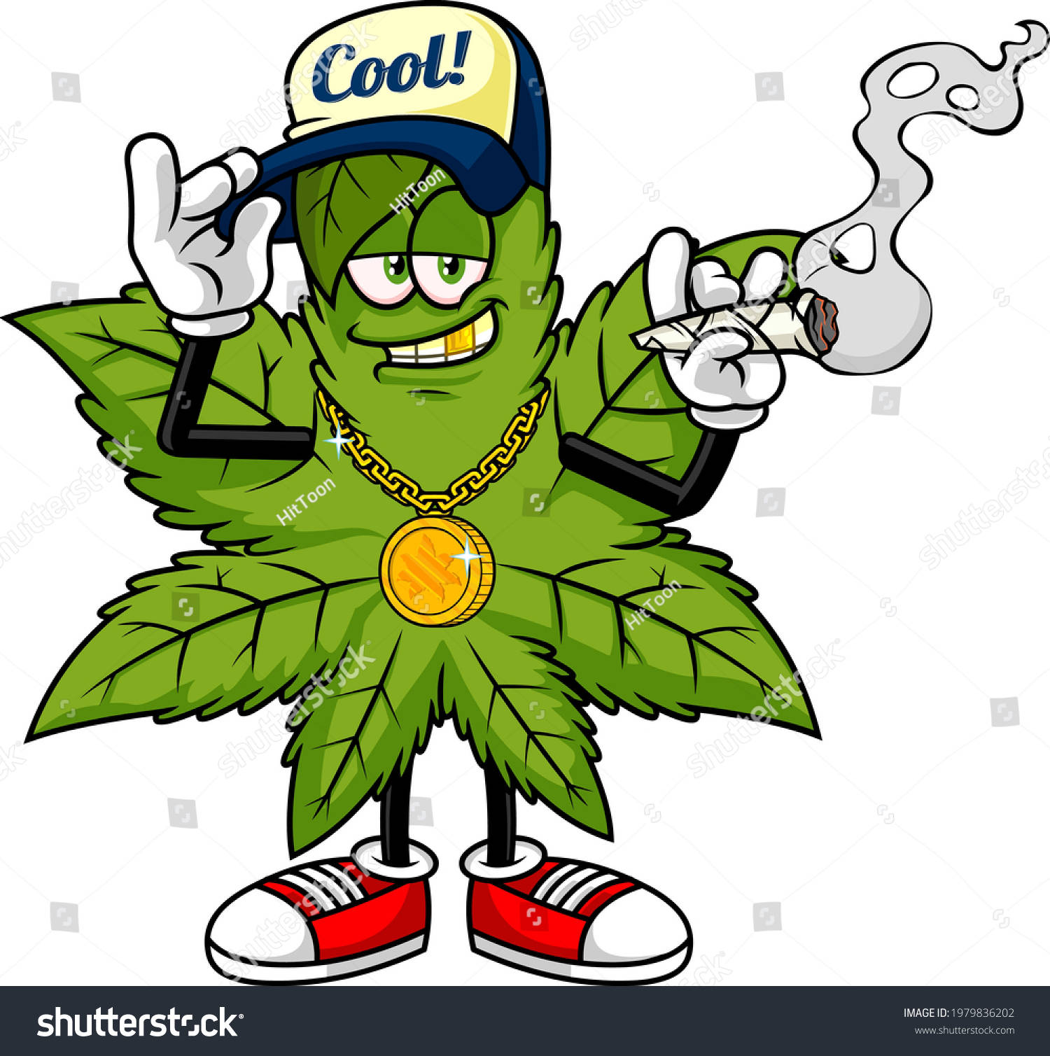 Gangsta Cartoon, Cool! cap, gold chain, HD Phone Wallpaper