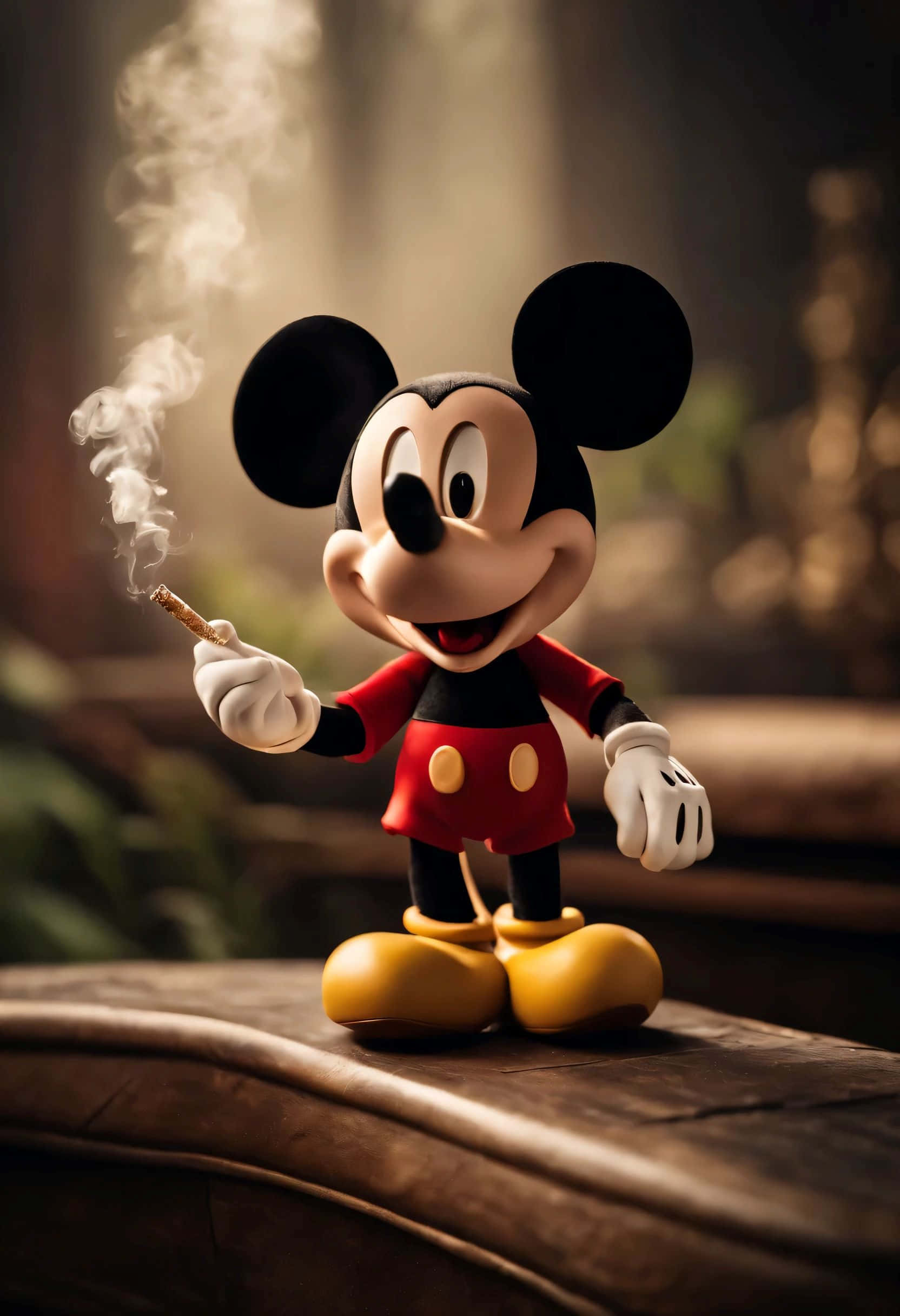 Gangster Mickey Mouse, red shorts, yellow shoes, Full HD Phone Wallpaper