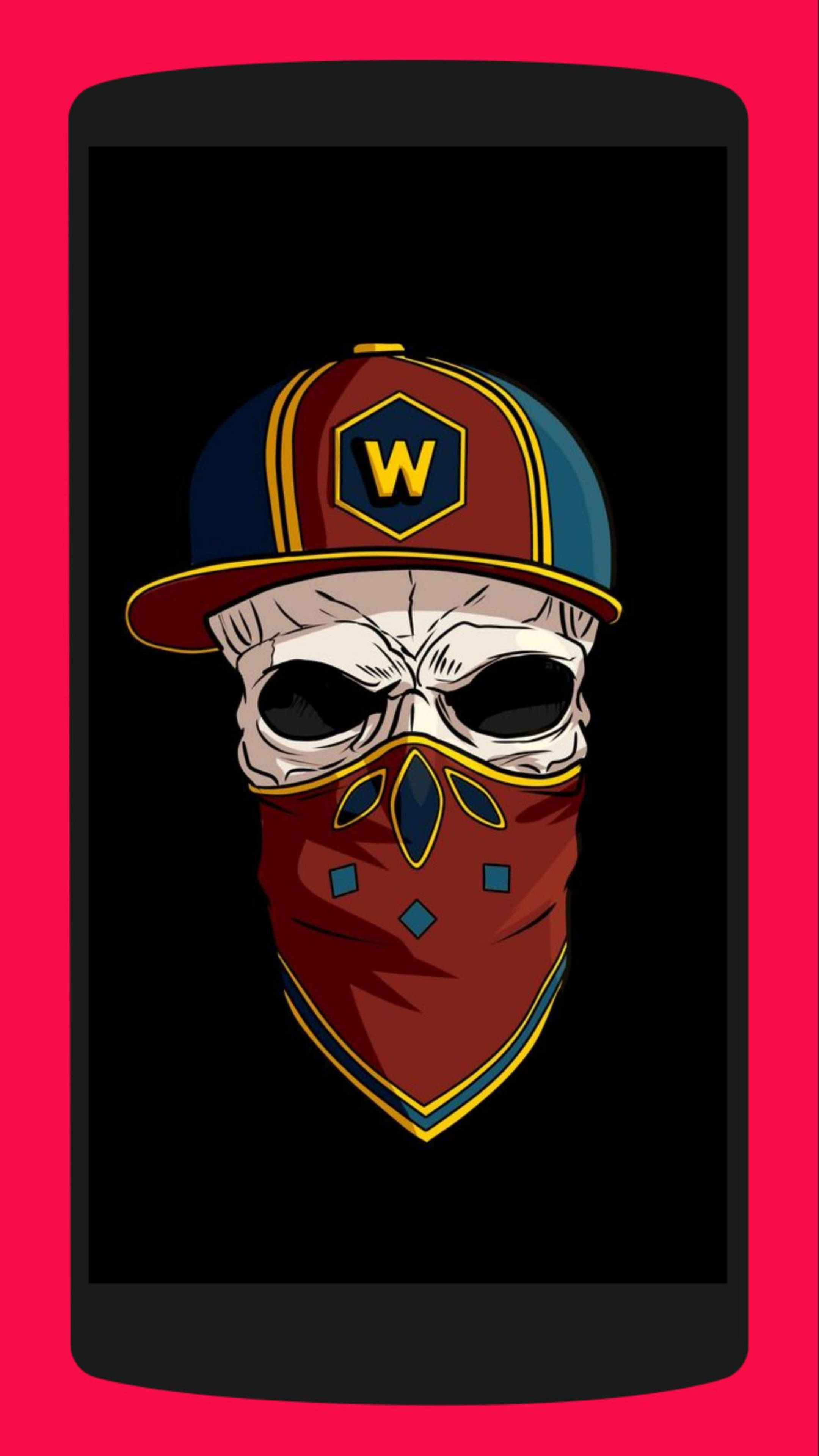 W Hat Gangster, cap, bandana, 4K Phone Wallpaper