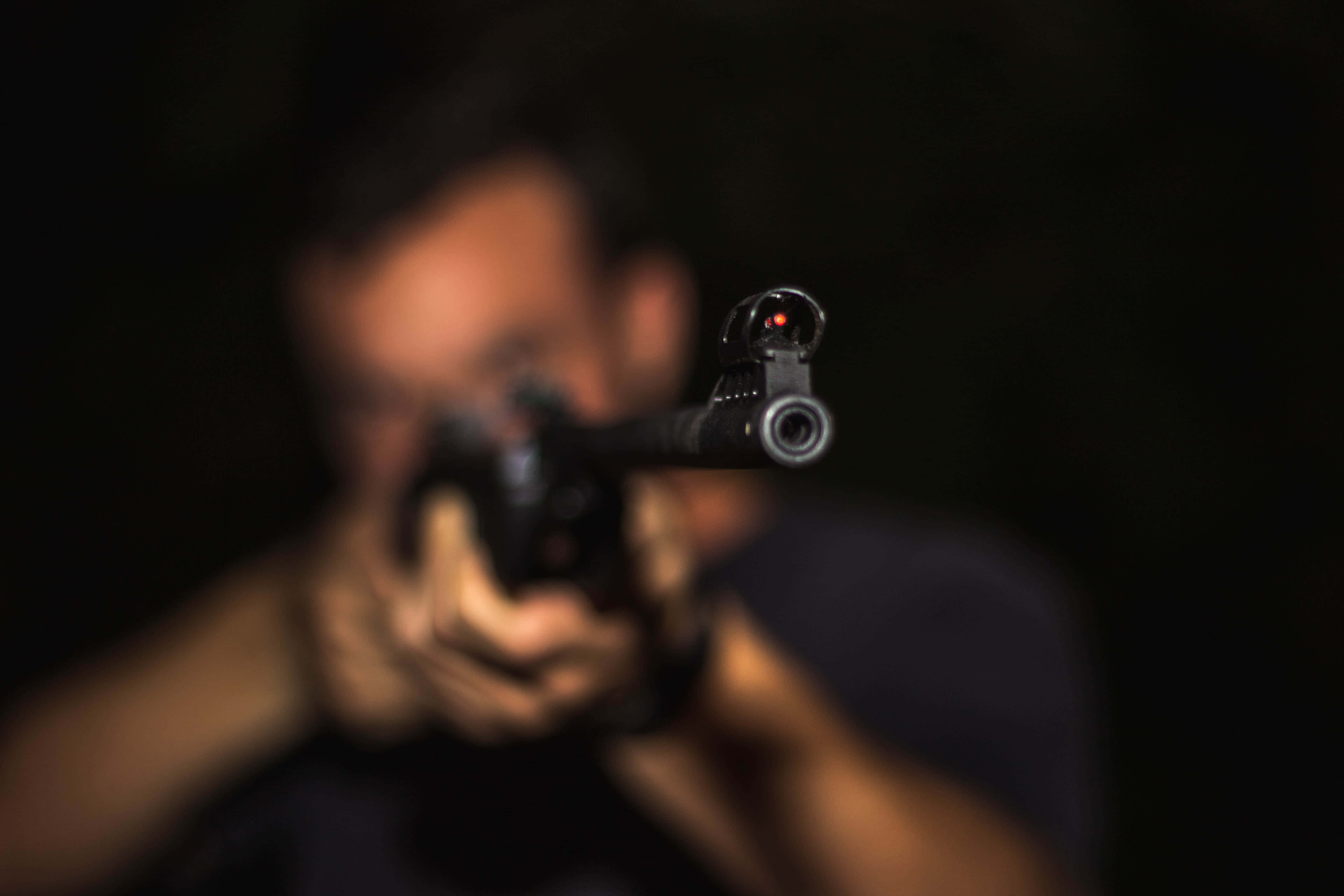 Gangsters With Guns, rifle, red dot sight, 5K Desktop Wallpaper