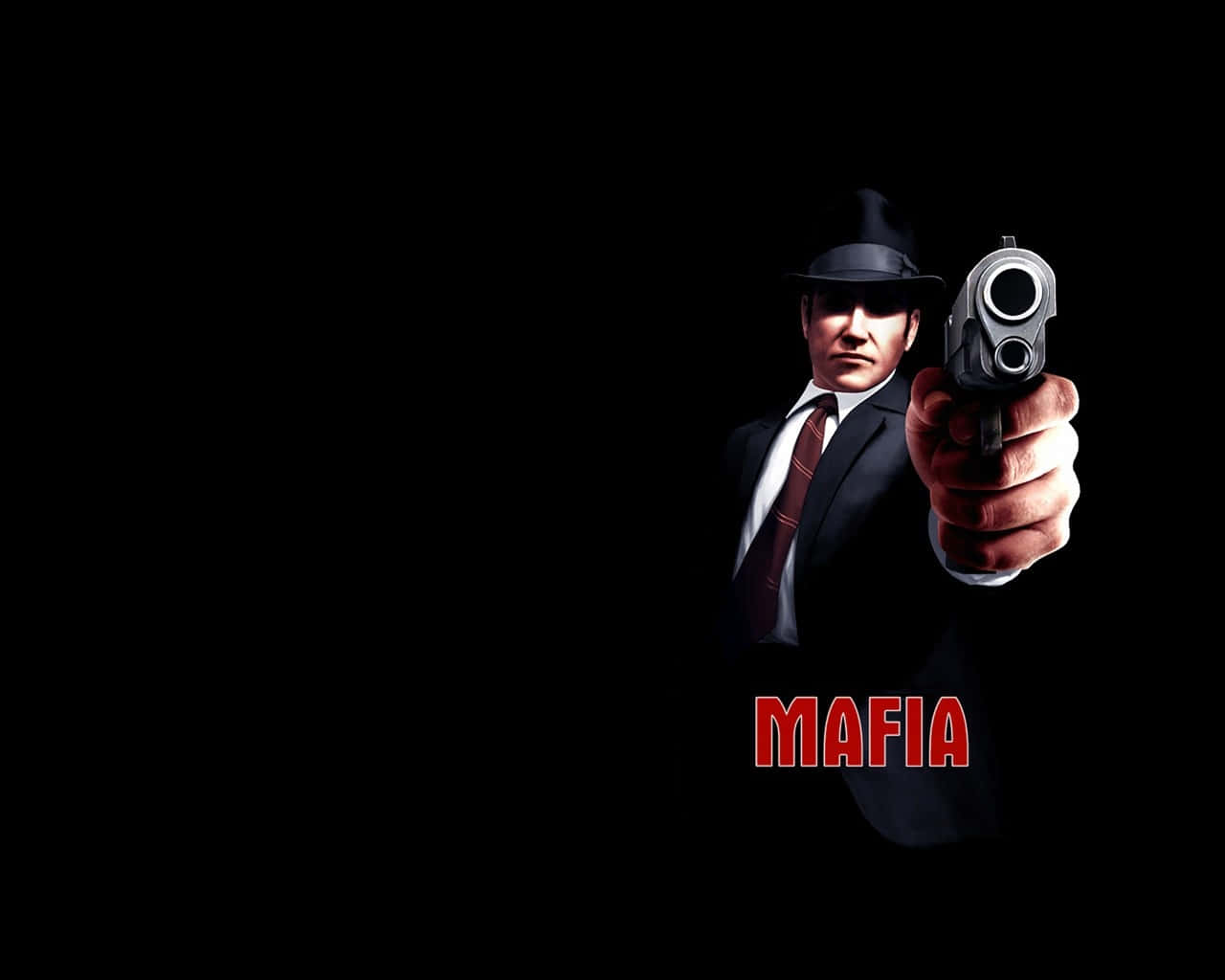 fedora, suit, pistol, HD Desktop Wallpaper