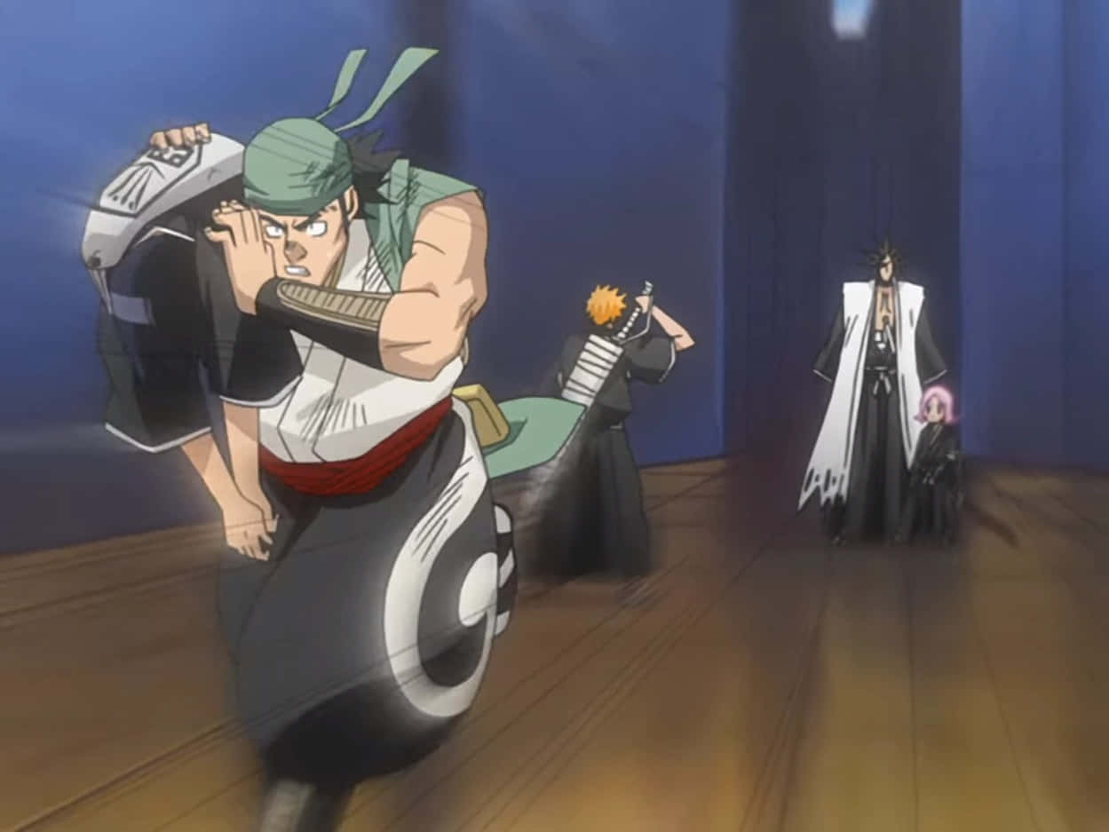 Ganju Shiba, anime characters, tense battle scene, SD Desktop Wallpaper