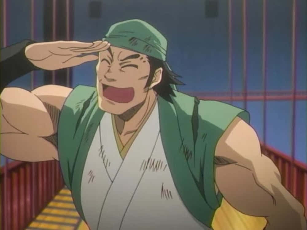 Ganju Shiba, green vest, cap, SD Desktop Wallpaper