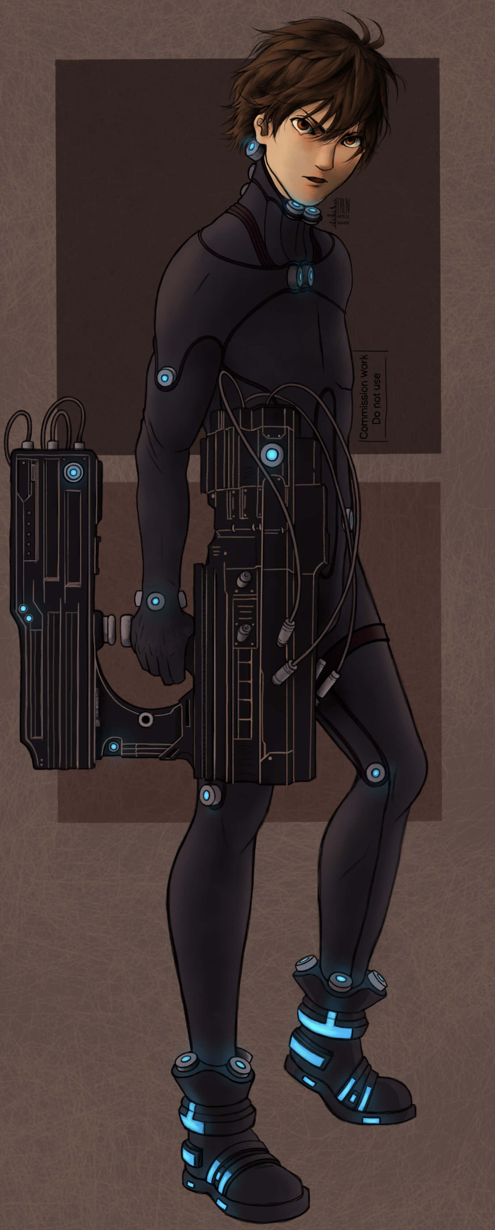 Gantz, Kei Kurono, cybernetic humanoid, 4K Phone Wallpaper