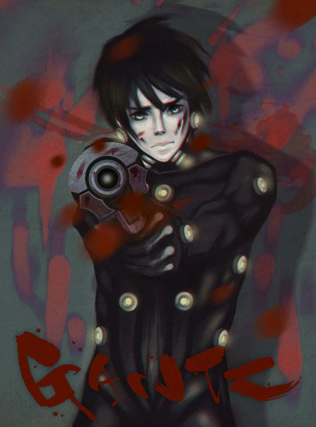 Gantz, Kei Kurono, futuristic gun, HD Phone Wallpaper