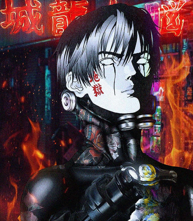 Gantz, Kei Kurono, cyberpunk anime character, SD Phone Wallpaper