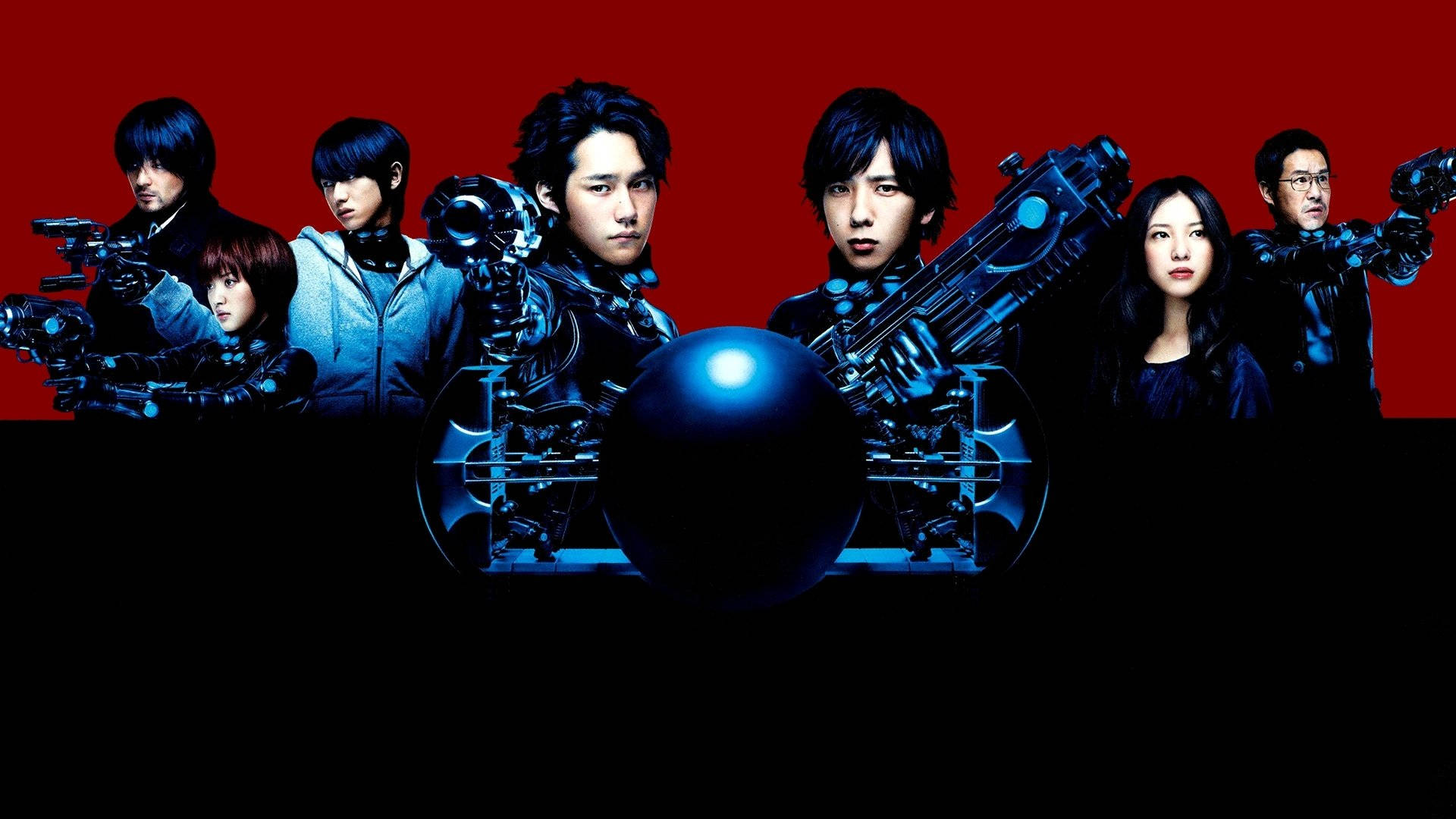 Gantz, cyberpunk characters, futuristic armor, Full HD Desktop Wallpaper