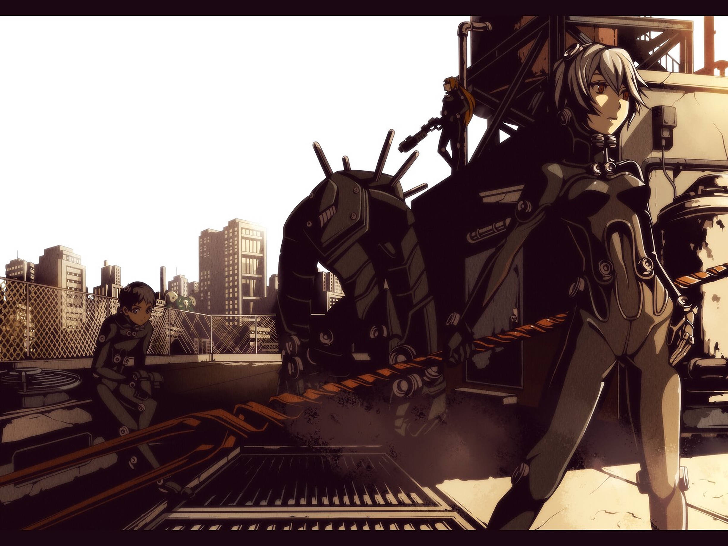 Gantz, futuristic city, mech, Full HD Desktop Wallpaper