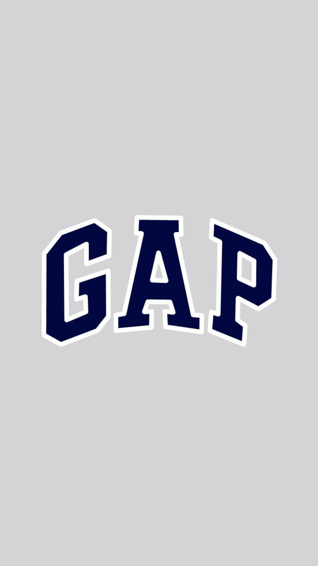 GAP, navy blue, white outline, Full HD Phone Wallpaper
