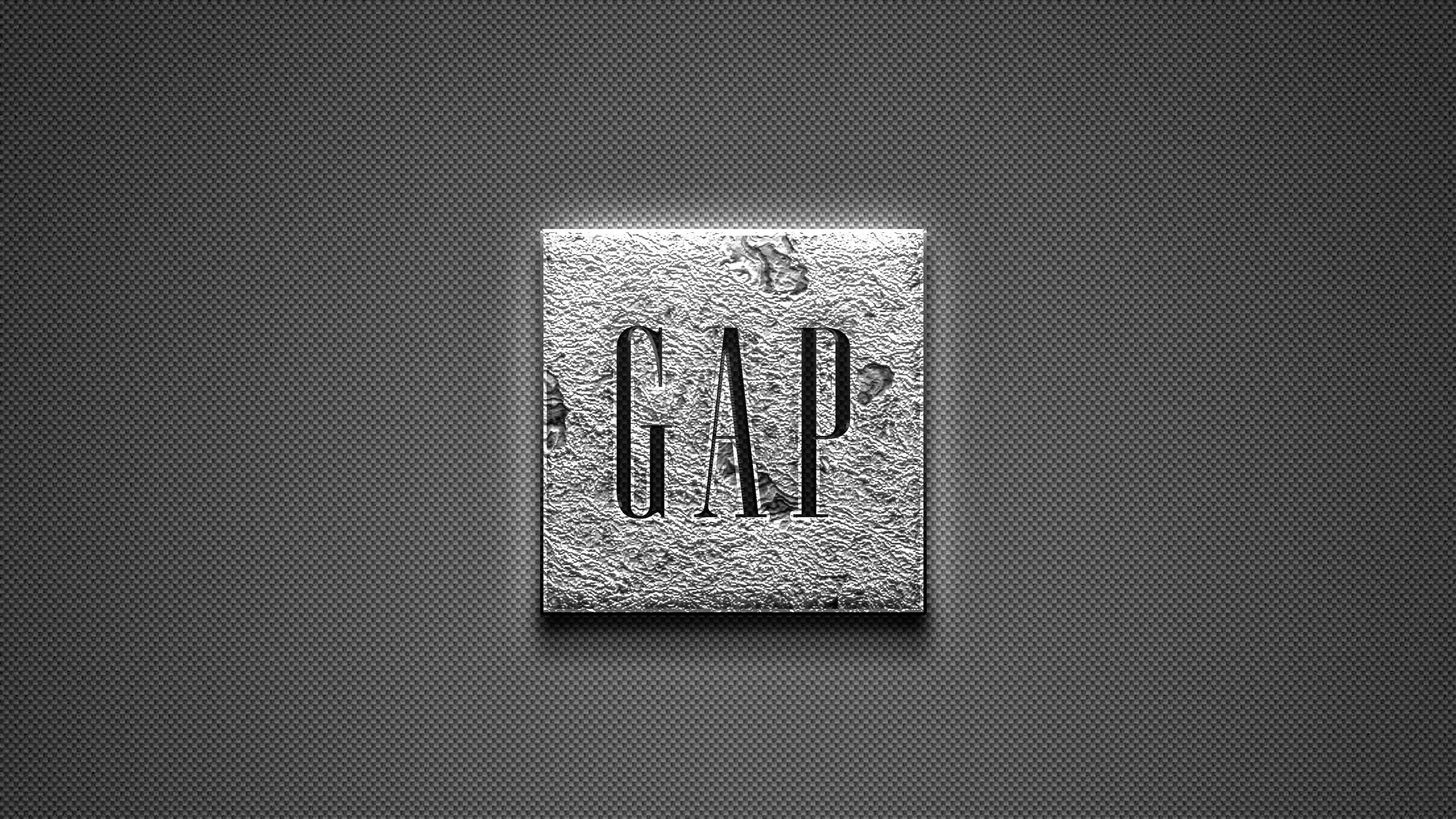 Gap, textured metallic square, dark gray perforated background, 2K Desktop Wallpaper