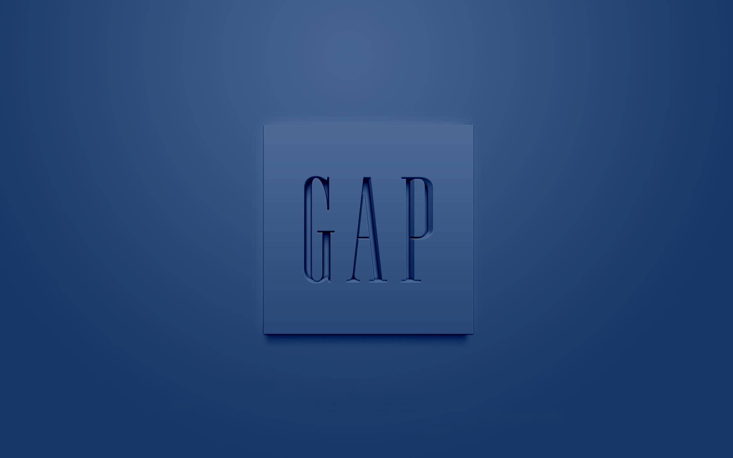 GAP, blue, minimalist, 2K Desktop Wallpaper