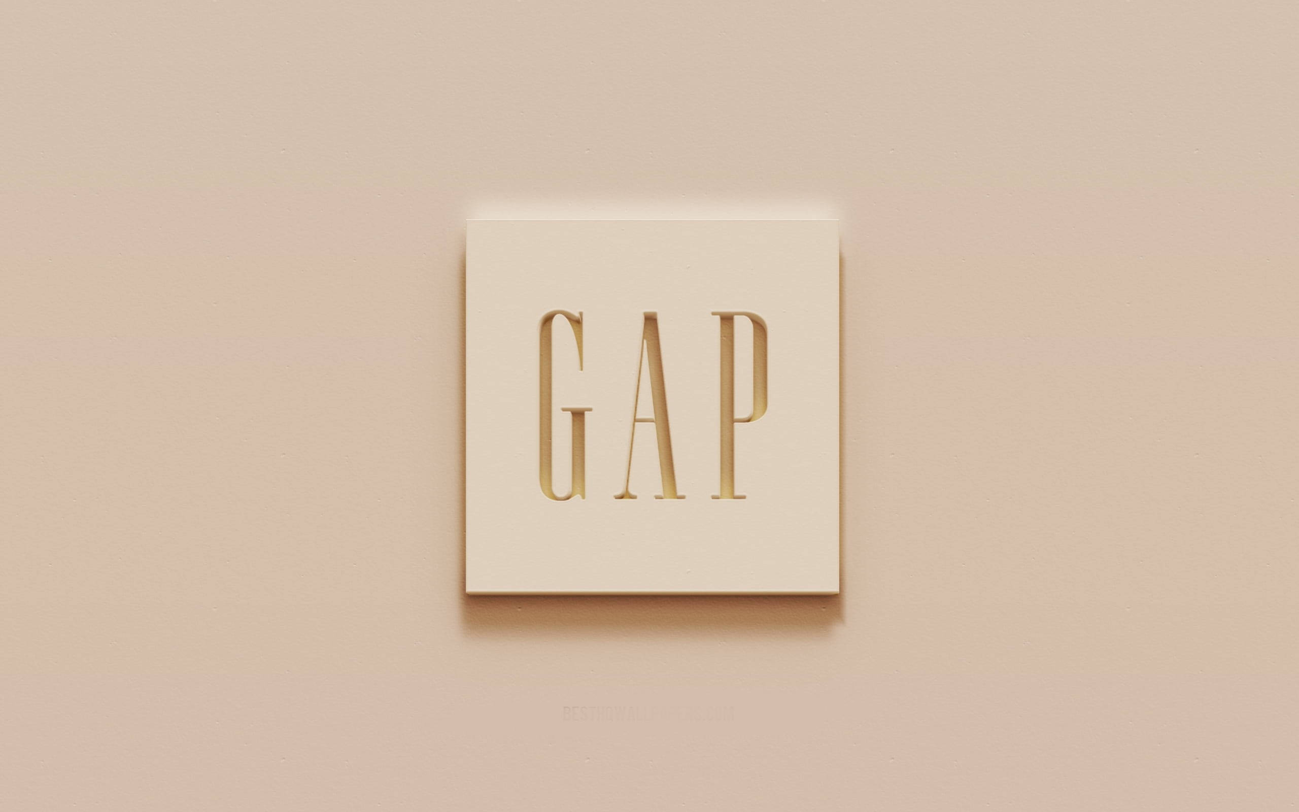 GAP, pastel pink, cream plaque, 2K Desktop Wallpaper