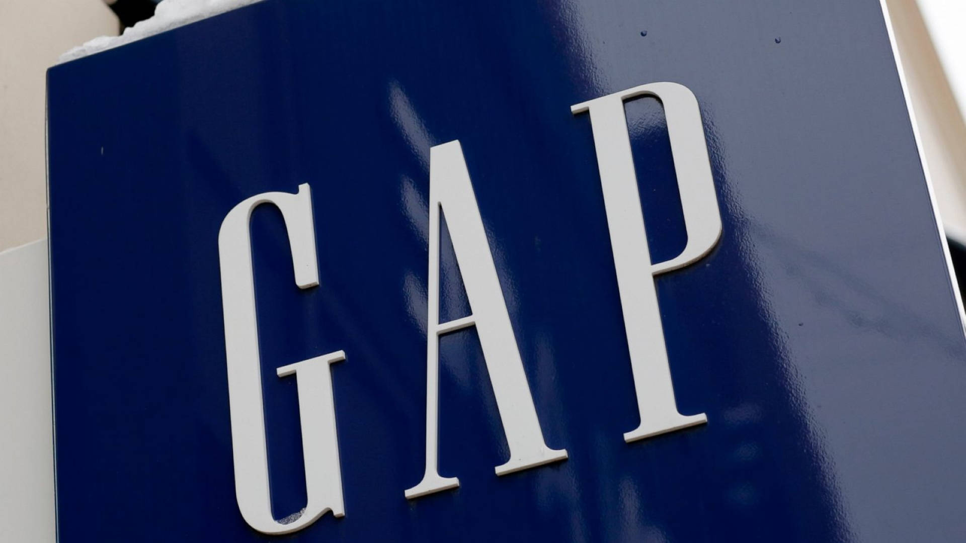 GAP, blue, white letters, Full HD Desktop Wallpaper
