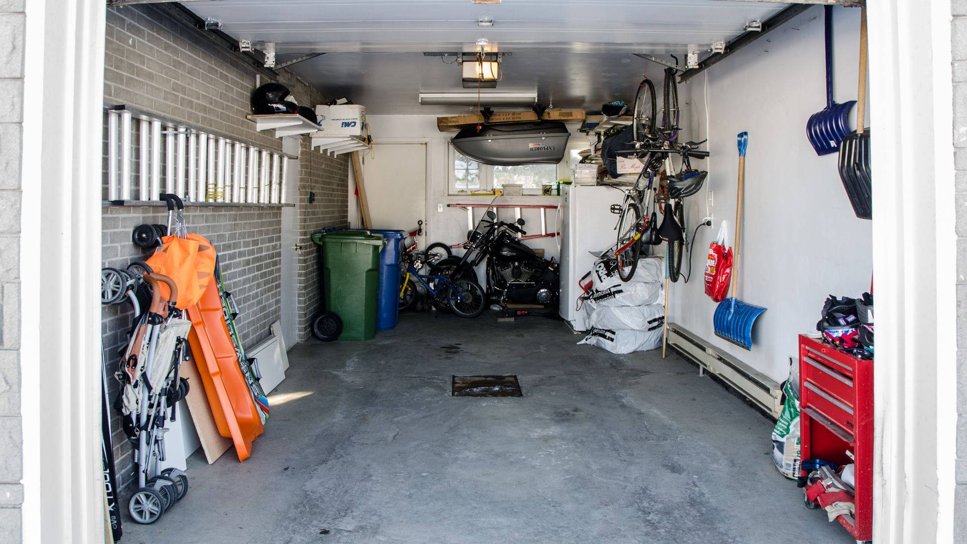 garage, car, tools, Full HD Desktop Wallpaper