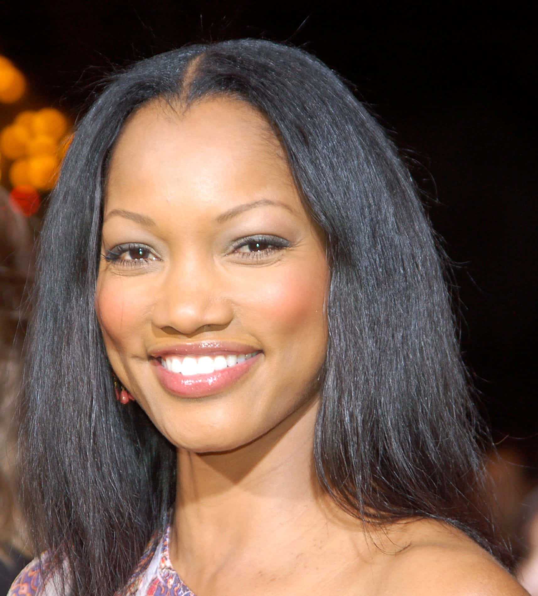Garcelle Beauvais, long black hair, golden lights, HD Phone Wallpaper