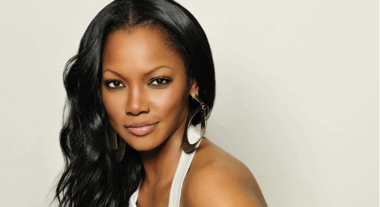 Garcelle Beauvais, long black hair, large hoop earrings, HD Desktop Wallpaper