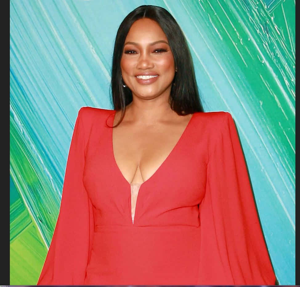 Garcelle Beauvais, red carpet event, bold red dress, SD Desktop Wallpaper