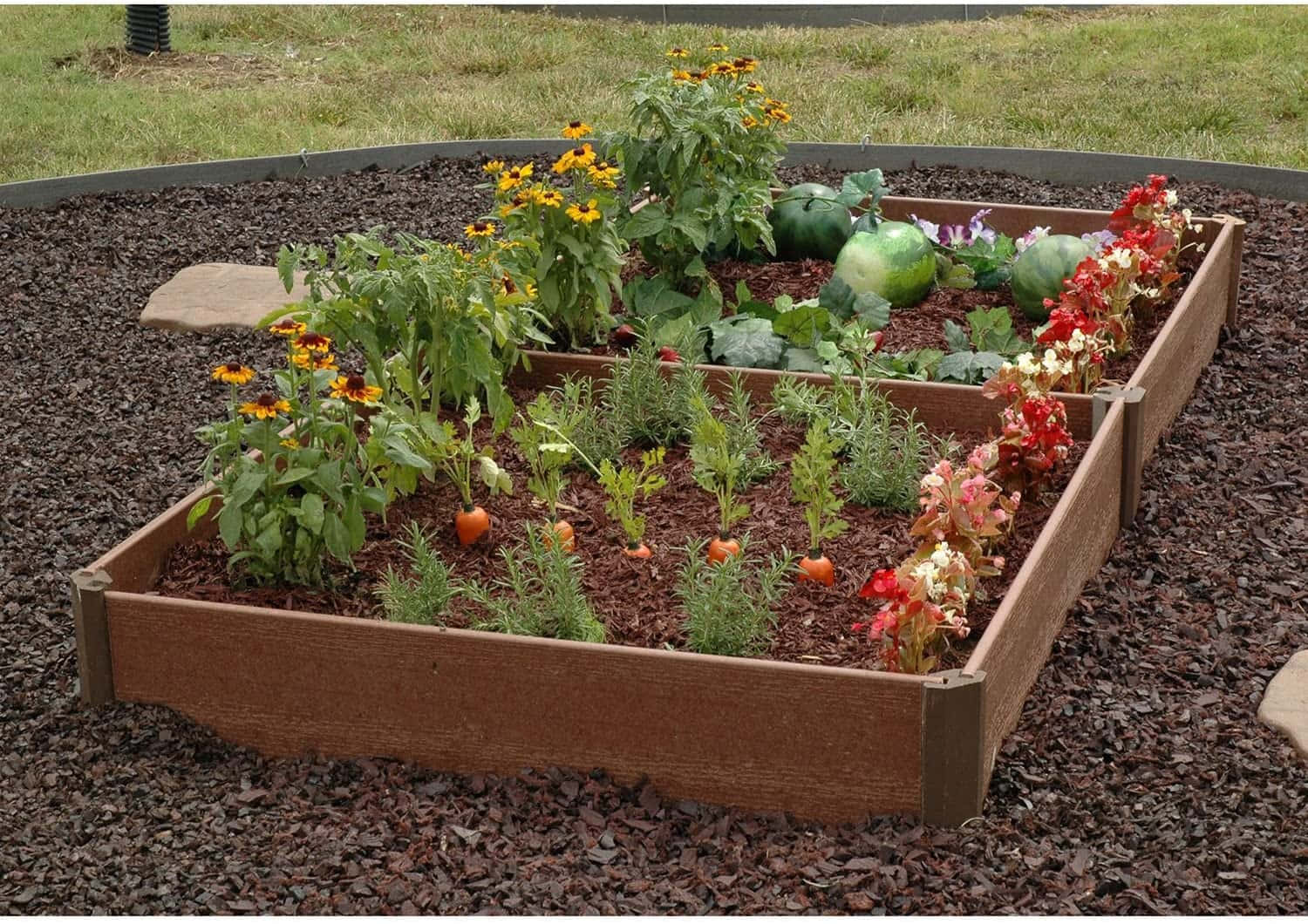 Garden Bed, wooden raised garden bed, carrots, HD Desktop Wallpaper